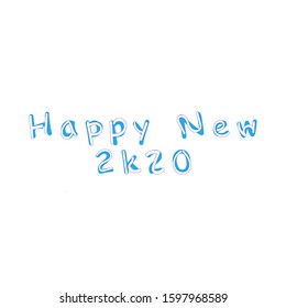 happy new year 2020 blue eps