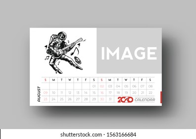 Happy new year 2020 Calendar - New Year Holiday design elements for holiday cards, calendar banner poster for decorations, Vector Illustration Background.