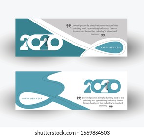 Happy new year 2020 Calendar - New Year Holiday design elements for holiday cards, calendar banner poster for decorations, Vector Illustration Background.