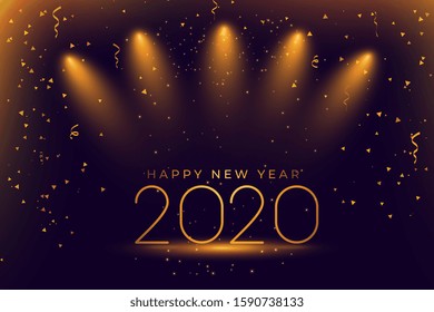 happy new year 2020 celebration party background design