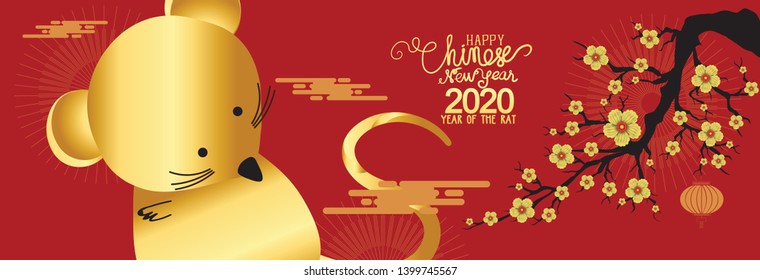 Happy new year, 2020, Chinese characters mean Happy New Year, Chinese new year greetings, Year of the rat , fortune