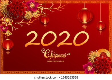 Happy new year 2020 / Chinese new year / Year of the rat