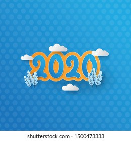 happy new year 2020 creative background 