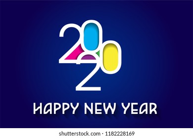 Happy New Year 2020 Design. 