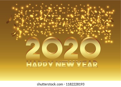 Happy New Year 2020 Design. 