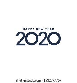 Happy new year 2020 design template. Design for calendar, greeting cards or print.