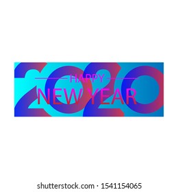 Happy new year 2020 design template. Design for calendar, greeting cards or print. Year of rat patronage