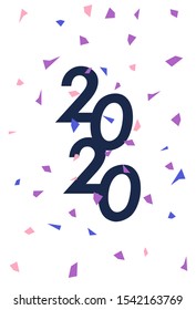 Happy new year 2020 design template