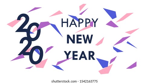 Happy new year 2020 design template
