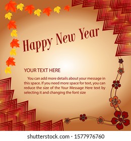 Happy new year 2020 design template background. Creative element for design calendar, greeting cards