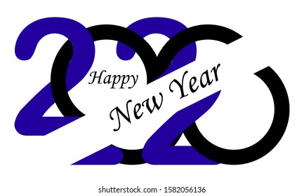 Happy new year 2020. Design for calendar. 2020 Vector. Vector Illustration.