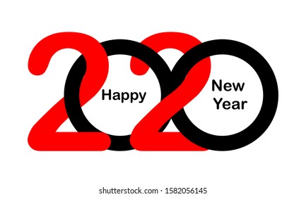Happy new year 2020. Design for calendar. 2020 Vector. Vector Illustration.