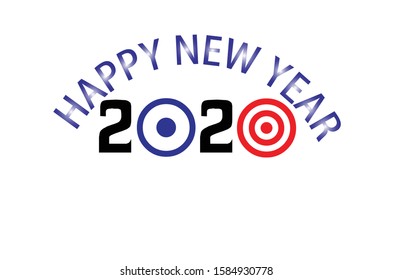 Happy New Year 2020  Design, typography  
