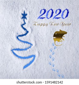 Happy new year 2020 design template