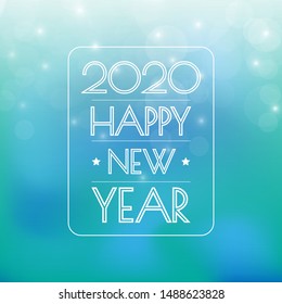 Happy new year 2020 . Greetings card. abstract background. Vector illustration.