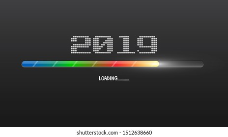 Happy new year 2020 . Greetings card. abstract background. Vector illustration.