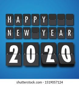 Happy new year 2020 . Greetings card. abstract background. Vector illustration.