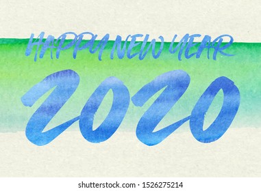 Happy new year 2020 . Greetings card. abstract background. Vector illustration.