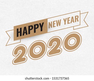 Happy new year 2020 . Greetings card. abstract background. Vector illustration.