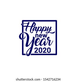 Happy new year 2020 illustration vector