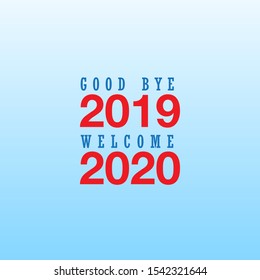 Happy New Year 2020 logo text design. Cover of business diary for 2020 with wishes. Brochure design template, card, banner. Vector illustration. Isolated on white background.

