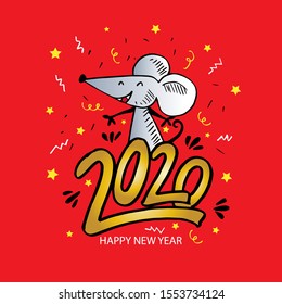 Happy New Year 2020 logo icon 