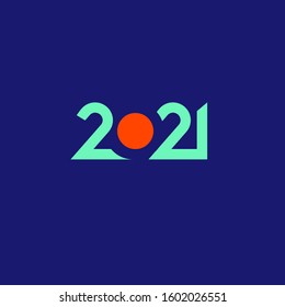 Happy New Year 2020 logo text design. Cover of business diary for 2020 with wishes. Brochure design template, card, banner. Vector illustration.