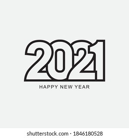 Happy New Year 2020 logo icon design, Brochure design template, card, banner, poster, Cover book calendar, Vector illustration. Isolated on white background.