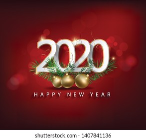 Happy New Year 2020, merry christmas. Happy Chinese New Year 2020 year of the rat