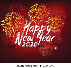 Happy New Year 2020, merry christmas. Happy Chinese New Year 2020 year of the rat