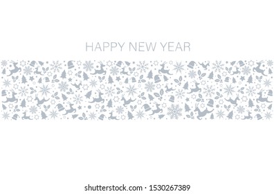 Happy new year 2020 and Merry Christmas, xmas, abstract background, vector.