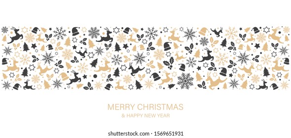 Happy new year 2020 and Merry Christmas, xmas, abstract background, vector.