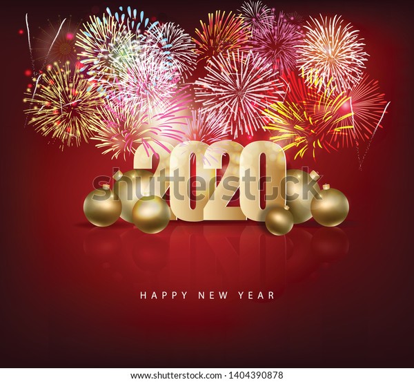 Happy New Year 2020 Merry Christmas Stock Image Download Now