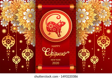 Happy new year 2020 / year of the rat