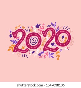 Happy New Year 2020 - New Year Shining background with gold 