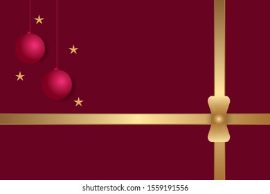 Happy New Year 2020 template with red background -  Can be used for brochure, greeting card, banner design template. Vector Illustration