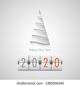 Happy new year 2020 Text Design vector.