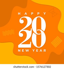 Happy New Year, 2020 Text Designs, New Year Sale, and Abstract Designs