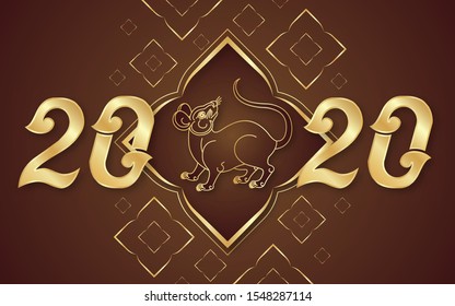 Happy new year 2020 in Thai style