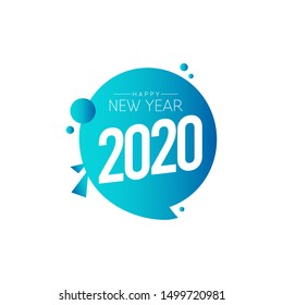 happy new year 2020 vector template. Design for banner; greeting cards or print.