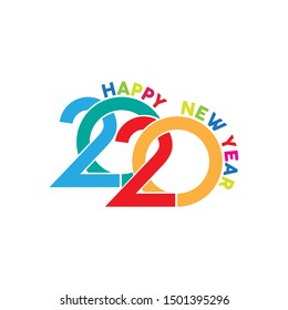 Happy New Year 2020 vector
