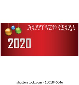happy new year 2020. Vector