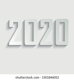 happy new year 2020. Vector