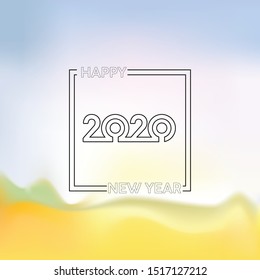 Happy New Year 2020 vector