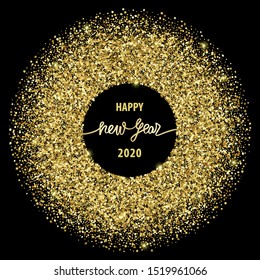 Happy New Year 2020 Vector Luxury Greeting Card