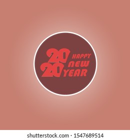 Happy new year 2020 vector background .eps 10.