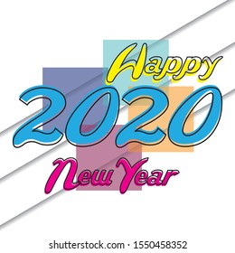 happy new year 2020 vector background