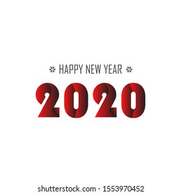 happy new year 2020 vector template. Design for banner; greeting cards or print.