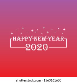 happy new year 2020 vector template. Design for banner; greeting cards or print. Festive poster or banner design