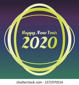 Happy New Year 2020 vector background